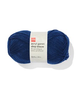 HEMA Acryl garen diepblauw 100gram 250meter