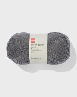 HEMA Acryl garen grijs 100gram 250meter