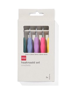 HEMA Haaknaalden 4+4.5+5+5.5+6 - 5 stuks