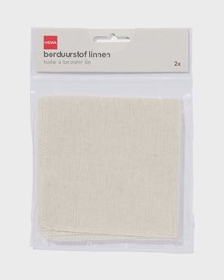 HEMA Borduurstof linnen - 2 stuks