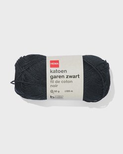 HEMA Katoen garen 50g 105m zwart