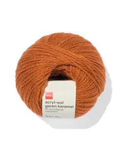 HEMA Acryl-wol garen karamel 100gram 165meter