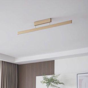 Lucande Smart LED plafondlamp Mylosh, goud, CCT, Tuya