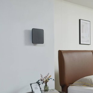 Lucande LED wandlamp Elrik, zwart, 22 cm hoog, metaal