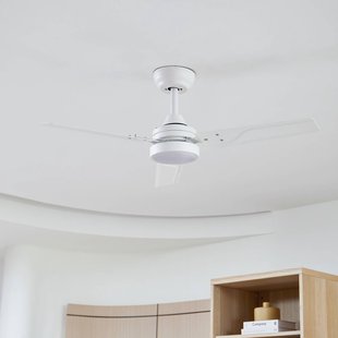 Lindby plafondventilator Aerallo, wit, CCT, stil