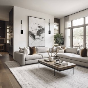 Luminex Wandlamp Alek zwart/messing in fakkelvorm