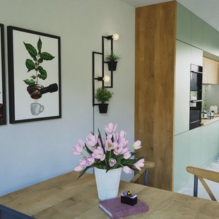 Envostar Hyacinth wandlamp met 2 bloempotten