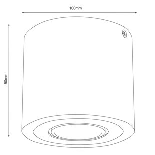 Envostar Ernest Downlight GU10 van hout, rond