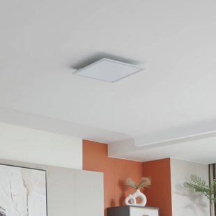Lindby LED paneel Enhife, wit, 40 x 40 cm, metaal, 4.000 K