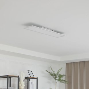 Lindby LED paneel Enhife, wit, 80 x 20 cm, metaal, 4.000 K