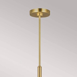 FEISS Kroonluchter Brianna, 6-lamps, brons gepolijst