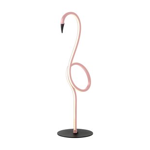 Elstead Flamingo LED tafellamp, roze, metaal, 50 cm hoog