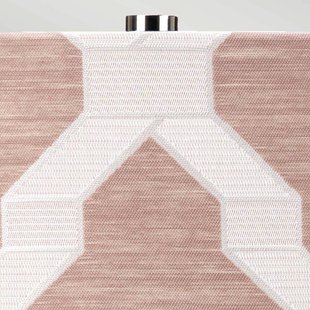 Elstead Tafellamp Milo, nikkel-wit-roze