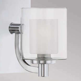 QUOIZEL Wandlamp Kolt IP44 met dubbele glazen kap, 1-lamp