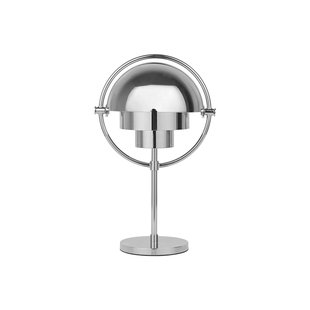 Gubi Multi-Lite oplaadbare tafellamp, hoogte 30 cm, chroom/chroom