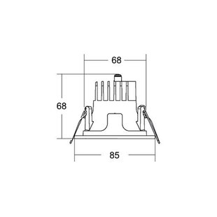 BRUMBERG Apollo Micro facetgeslepen, rond, DALI, 3500 K wit