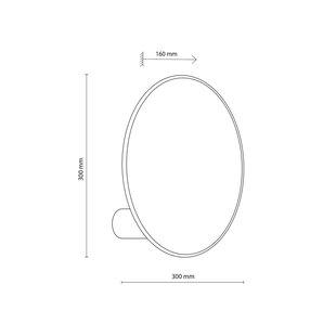 TK Lighting Wandlamp Puls, jute kap, natuurbruin, Ø 30 cm