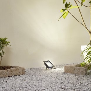 Prios LED buitenspot Maikel, 50W, 4000lm, metaal