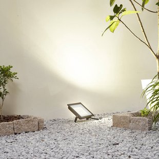 Prios LED buitenspot Maikel, 100W, 8000lm, metaal