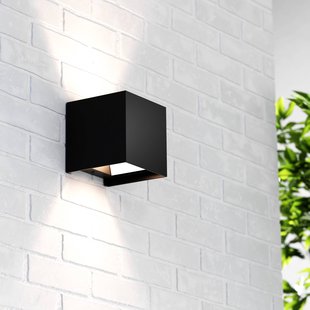 MCJ Zuza 2 wandlamp, zwart, metaal, vier vleugels, 10 cm, G9