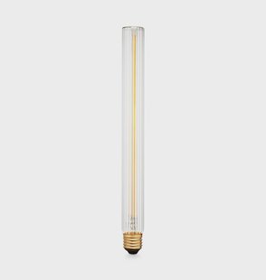 DESIGN BY US LED lamp Tube 300 Plissé, E27, 4 W, 2.200 K, dimbaar
