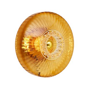 DESIGN BY US Wandlamp New Wave Optic XL, amber, Eyeball, stekker
