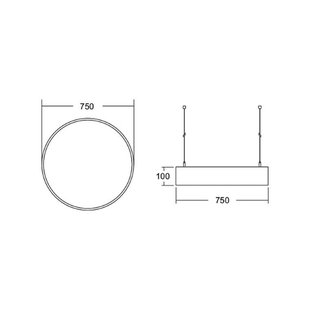 BRUMBERG Biro Circle LED Ø 75 cm, direct, DALI, wit, 4000 K