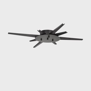 DESIGN BY US Baldakijn Flash Je Lampen, zwart, 8-armig, aanpasbaar