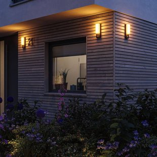 Paulmann LED buiten wandlamp Bonnie, aluminium, 2200/3000K, sensor