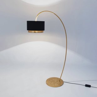 Holländer Vloerlamp Meteor, goudkleurig, hoogte 169 cm, ijzer