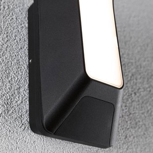 Paulmann buitenwandlamp Merano, sensor, antraciet