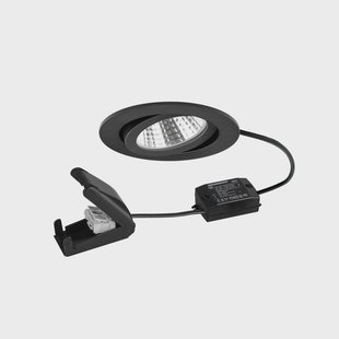 BRUMBERG BB03 LED inbouwspot aan/uit aansluitdoos mat zwart