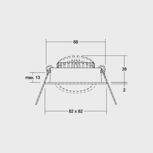 BRUMBERG BB05 LED spot aan/uit aansluitdoos structuur wit