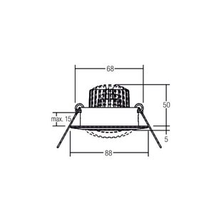 BRUMBERG Spot BB13 dim2warm dimbare aansluitdoos, zwart