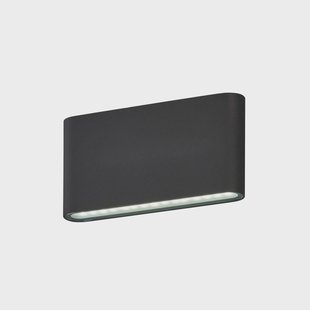 FISCHER & HONSEL Scone LED buitenwandlamp, zwart, breedte 17,5 cm, 2-lamps.