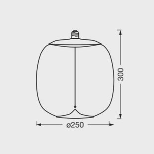 OSRAM Vintage 1906 Big Oval, amber, E27, 2.700 K, gloeidraad