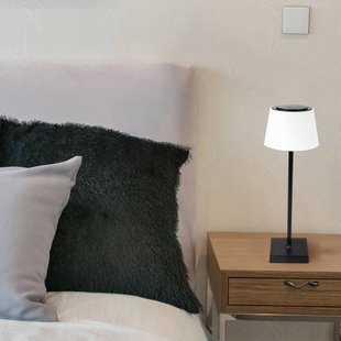 Globo Gregoir LED tafellamp, mat zwart, hoogte 38 cm, CCT