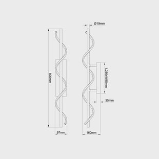 Brilliant Plafondlamp Eunice, lengte 80 cm, zwart, metaal