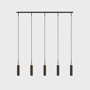 Audo Copenhagen Audo hanglamp Tubulaire Rail, 5-lamps, bronskleurig, aluminium