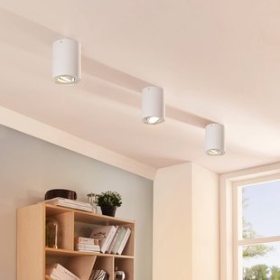 Arcchio plafondspot Jolina, rond, wit, set van 2, aluminium