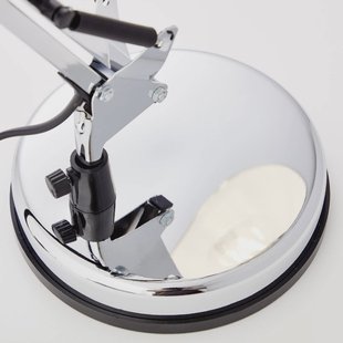 Brilliant Bureaulamp Henry, chroom, hoogte 50 cm, verstelbaar