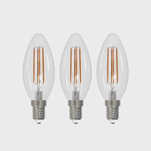 Arcchio LED filament lamp E14 kaars, set van 3, 2700 K