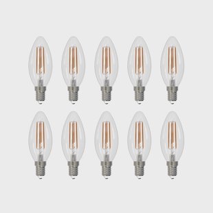 Arcchio LED filament lamp E14 kaars set van 10, 3000 K