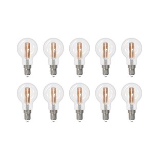 Arcchio LED filament lamp E14 G45, set van 10, 2700 K
