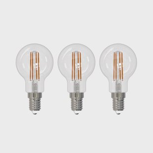 Arcchio LED filament lamp E14 G45, set van 3, 4000 K