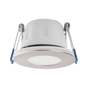 MEGAMAN LED inbouwspot Tego Slim, 10-pak, 4.000 K, nikkel