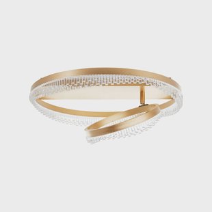 Brilliant Aurora LED plafondlamp, goudkleurig Ø 61 cm, aluminium, CCT