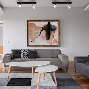 HELAM Plafondlamp Tune II, zwart/chroom, metaal, 2-lamps, E27