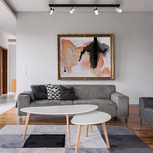 HELAM Plafondlamp Tune II, zwart/chroom, metaal, 4-lamps, langwerpig