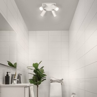 LEDVANCE Octagon LED spot, dimbaar, 4-lamps, vierkant, wit